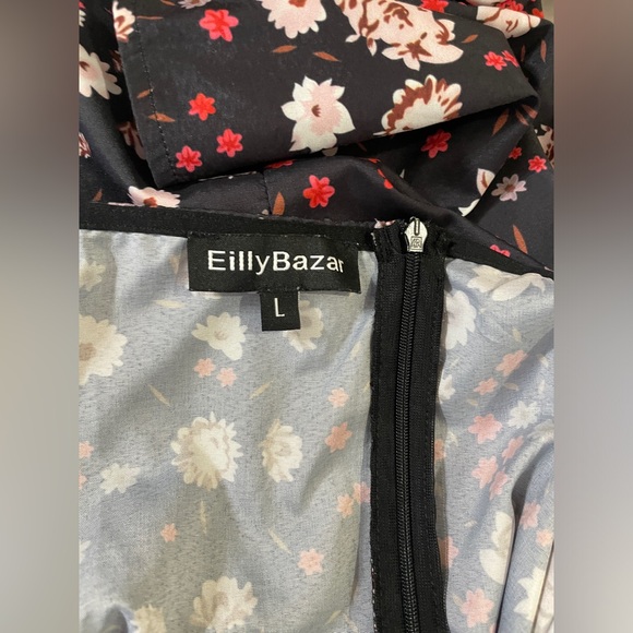 2/$15 Rushed Mini Dress with Puffed Sleeves - Picture 5 of 5